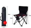 Campingstoel - Vouwstoel Visstoel – met gratis draagtas- zwart - Tot 150Kg - 41x41x72 zithoogte ca. 39cm