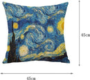 Sierkussensloop katoen/linnen 45x45 cm van Gogh Sterrennacht