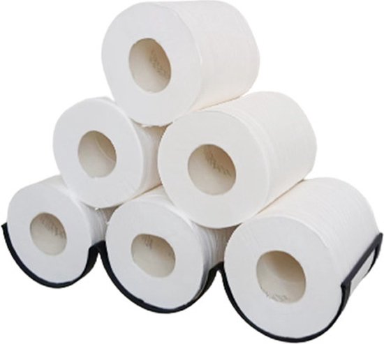 praktische toiletpapierhouder met golven ontwerp-muur decoratie -35*11.5*7.5CM-zwart