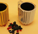 Build on Brick Mug - Zilver - 350 ml - Creatieve Drinkbeker