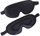Slaapmasker voor mannen en vrouwen, 3D zijden slaapmasker, zacht en comfortabel, zwart slaapmasker, geschikt voor dutjes, reizen, ploegendienst