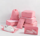 Unikorf 9-delige Reisopbergtassenset - Roze