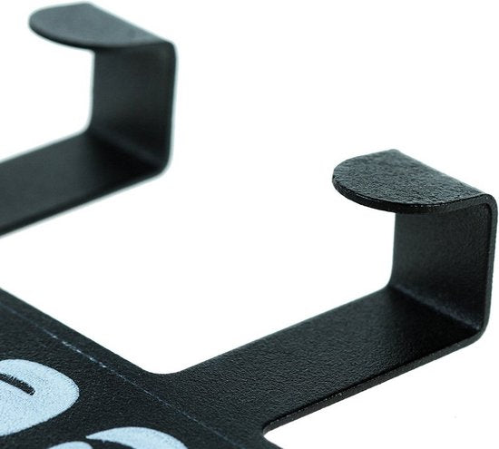 Deurkapstok Met 6 Haken-Deurhanger-Kapstok Hangend -zwart