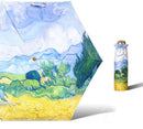Opvouwbare Paraplu met Van Gogh Schilderij - Korenveld met Cipressen-Zonbescherming Anti-Uv UPF50 + -Windproof - Compact en Draagbaar - Lichtgewicht - Duurzaam Ø102cm