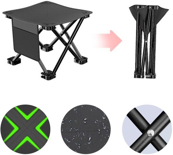 Mazar Opvouwbare Kampeerstoel - Extra Groot, Met Tas