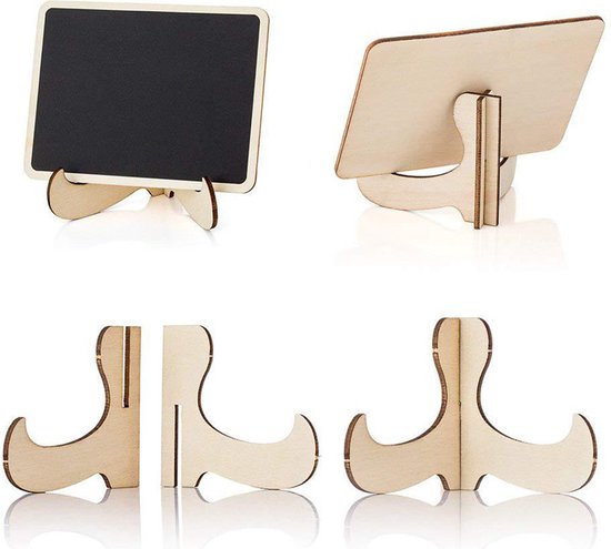 20stuks 10x7.5CM Stijlvolle Mini Tafel Krijtborden met Verwijderbare Stands- Creatieve veelzijdigheid voor thuis, kantoor en evenementen 10x7.5CM
