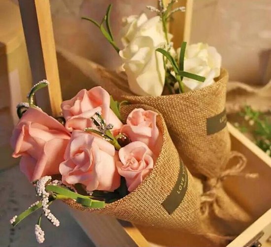 Linnen inpakpapier 49x300 cm - Scheurbestendig