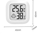 2-in-1 Mini Digitale Hygrometer en Weerstation - Temperatuur- en Luchtvochtigheidsmeter- wit