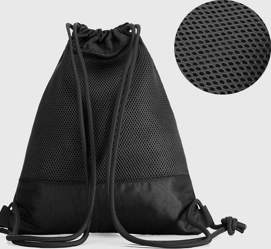 Waterdichte 55L rugzak met trekkoord - Zwart