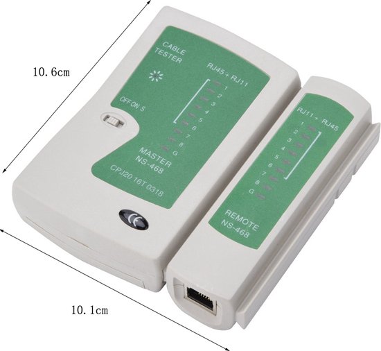 10 Delige Netwerk Tester Set-Compleet en Handig in Gebruik - Geschikt voor Verschillende Netwerkkabels