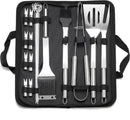 25-delige Roestvrijstalen Barbecue Gereedschapset met Tas