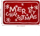 2 stuks Luxe Kerst Vloerkleed – Merry Christmas Design – Ant