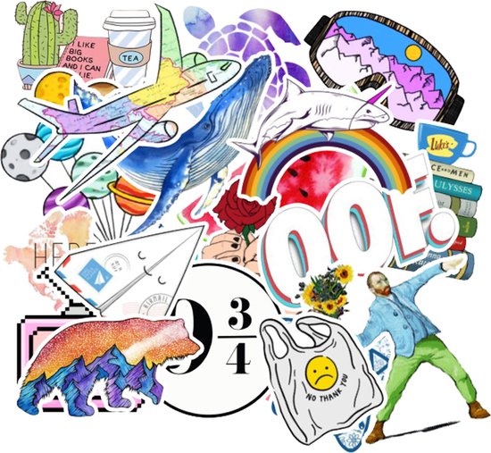 103 Graffiti Stickers - Waterdichte Stickers voor Laptop en