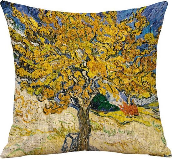 Merkloos TDR Sierkussensloop 45x45cm van Gogh/Moerbeiboom