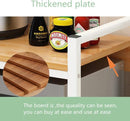 TDR - Keukenplanken - magnetron tafel - 2 lagen - Wit Frame - Ancient Oak - 53 x 35 x 70 cm