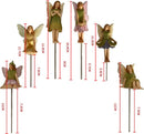 6-delige bloemenfeeën tuinstekerset voor tuin & pot