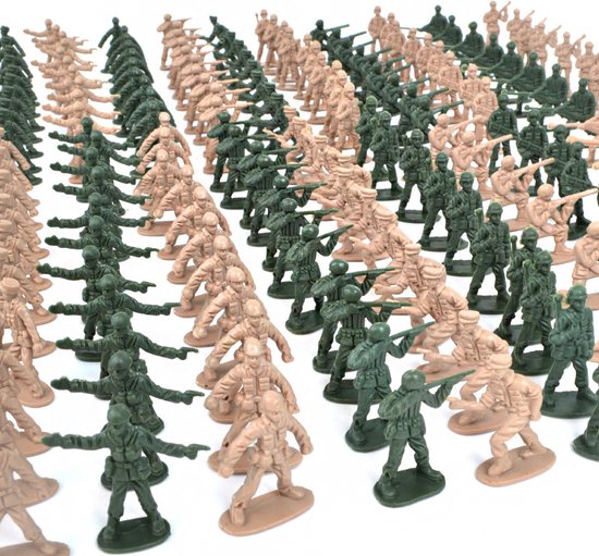 360-delige leger speelgoed set - Mini Soldaat Actiefiguren speelset met 12 verschillende poses, Simulatie Oorlogsscène speelgoed voor kindergeschenken.
