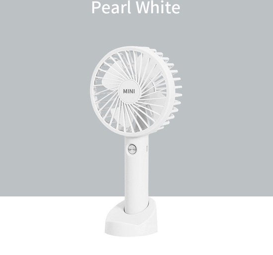Draagbare USB Ventilator - Oplaadbaar en Mobiel - Wit