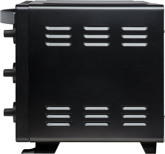 Inventum OV207B Vrijstaande mini oven - 20L - Hetelucht - 100-230°C - 6 ovenstanden - Zwart