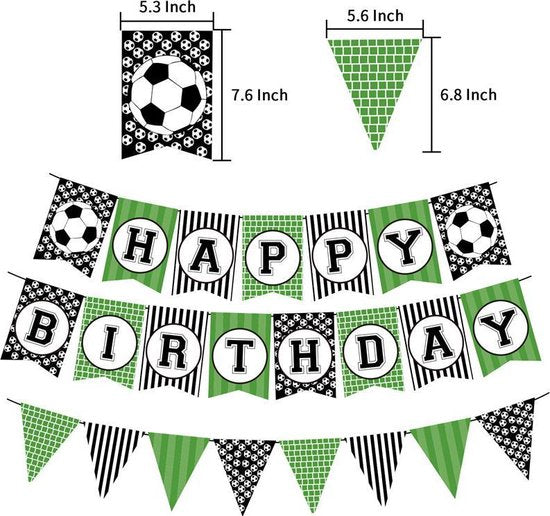 47-delig Voetbal Verjaardagset - Feestdecoratie