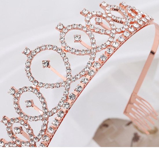TDR - Verjaardag Sjerp en Tiara - Met text "Birthday  Girl "  rose goud