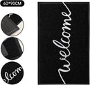 Nordic simple welkom GROOTE vloermat zwart 60*90
