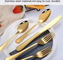 TDR 24-delige roestvrijstalen bestekset - 6 personen - goud
