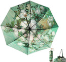 Opvouwbaar bloem paraplu - Zonbescherming Anti-Uv UPF50 + -Windproof- Stevig paraplu met diameter van 97 cm