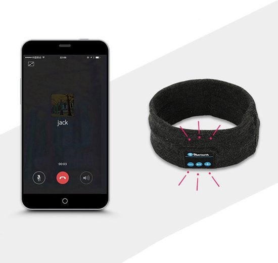 Bluetooth Sport Hoofdband met Afneembare Speakers, Oplaadbaa