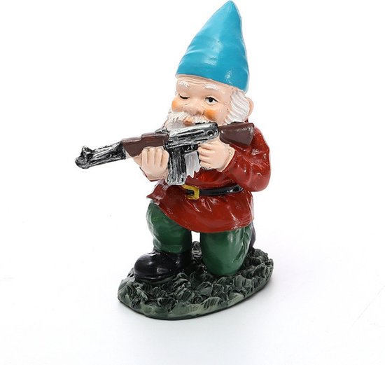 3delige Set Gedetailleerde Militaire Gevechtstuinkabouters i