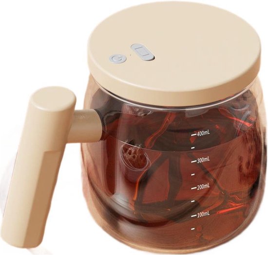 Automatische Roerbeker 400 ml – USB-oplaadbaar – Kaki