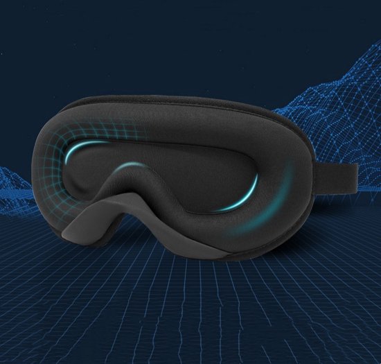 3D Verduisterend Slaapmasker - Comfortabel Oogmasker Zwart