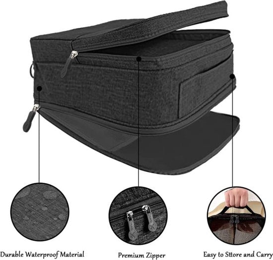 Extra grote schoenentas - multifunctionele opbergtas - zwart