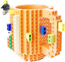 Build on Brick Mug - Oranje - 350 ml - Creatieve Drinkbeker
