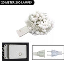 LED bal lichtsnoer warm wit 12m 100 lichtjes bal USB 8 funct
