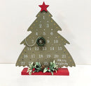 Houten Kerstboom Adventskalender - Aftelkalender met Krans en Decoratie - Sfeervolle Kerstdecoratie- 25x29,5 cm