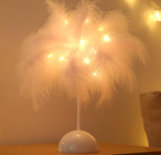 Luxe LED Veren Tafellamp – Stijlvol Roze Warm Wit Licht