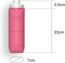 TDR - Outdoor draagbare opvouwbare waterfles roze 600ML
