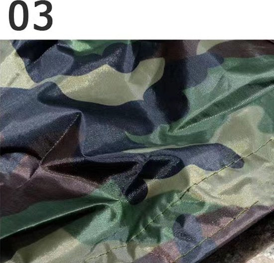 PVC Regenponcho voor outdoor fietsen en bergbeklimmen - Amerikaanse Jungle Camouflage -(One Size)