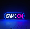 GAME ON LED Neon Wandlamp USB Dimbaar 33x12.5cm
