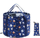 TDR - Opvouwbaar waterdichte bad - geschikt voor voetenbad / kleren wassen / etc - 26L - Marineblauw