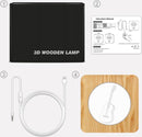 Xtraworks - Houten Tafellamp / Nachtlamp - LED - 3D - Gitaar figuur