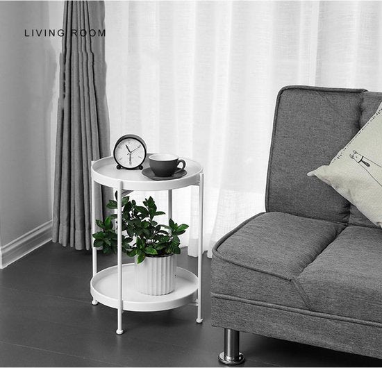 TDR - Nordic simple dubbellaagse kleine salontafel-wit