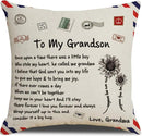 TDR Sierkussensloop 45x45 cm - 'To my grandson'