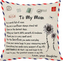 Sierkussensloop 45x45 cm - 'To my mom' - Moederdag cadeau