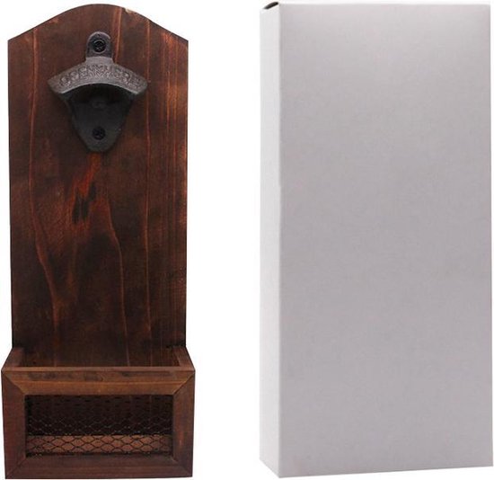 Bieropener muur met opvangbak - Voor binnen en buiten