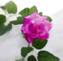 2 Stuks Klimop Slinger met grote rozen kunstbloem -2 meter lang-decoratieve slinger-Bloemenkrans-pink