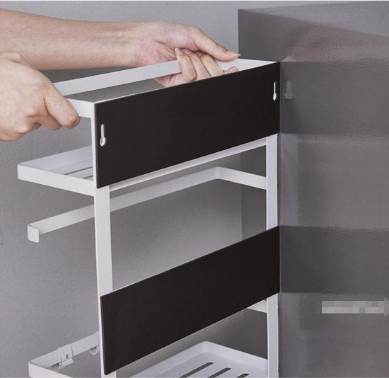Multifunctioneel Magnetisch Ophangrek voor Keuken & Bad - Zw