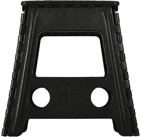 Klapkruk opvouwbaar met antislip zwart 29x22x45cm