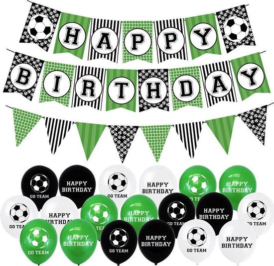 47-delig Voetbal Verjaardagset - Feestdecoratie